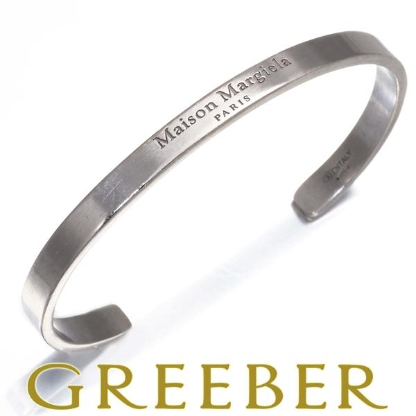 メゾンマルジェラ ブレスレット ロゴカフ バングル シルバー 925 BLJ