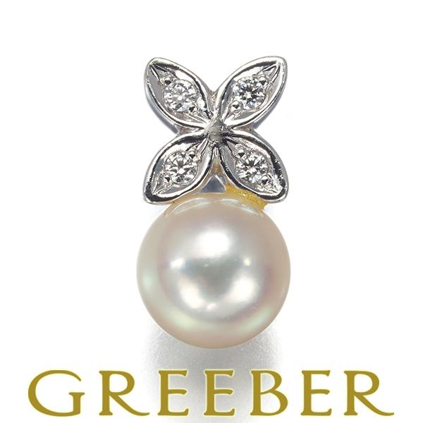 MIKIMOTO ミキモト ピアス パール 真珠 5.9mm ダイヤ ダイヤモンド  