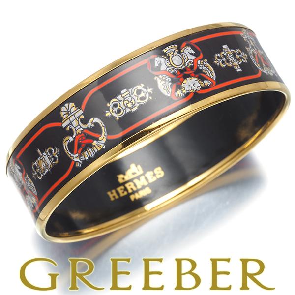 HERMES（エルメス） ブレスレット エマイユ 馬 ウマ GM バングル