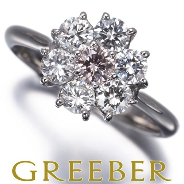 ピンク＆クリアダイヤ ダイヤモンド 0.173ct/0.78ct リング Pt900 鑑別 