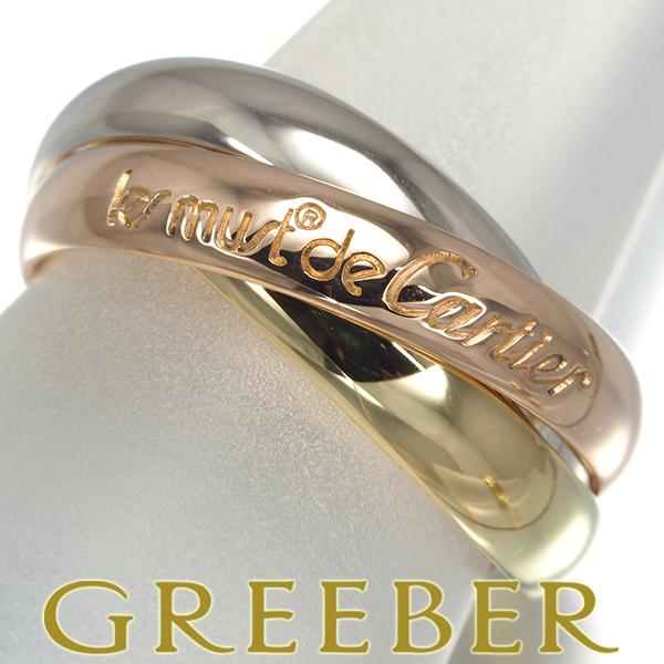 カルティエ トリニティリング クラシック 50 10号 K18YG/WG/PG Cartier（カルティエ） トリニティリング スリーカラー クラシック 50