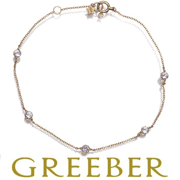 STAR JEWELRY K10YG /WG ゴールド シルバー ブレスレット