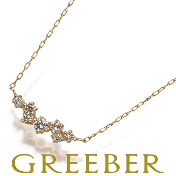 AHKAH（アーカー） ネックレス ダイヤ BBライン K18YG 【中古】BLJ