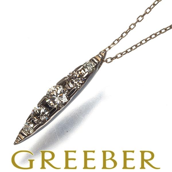 カシケイ ネックレス ダイヤ ダイヤモンド 0.30ct ネイキッド K18BG 