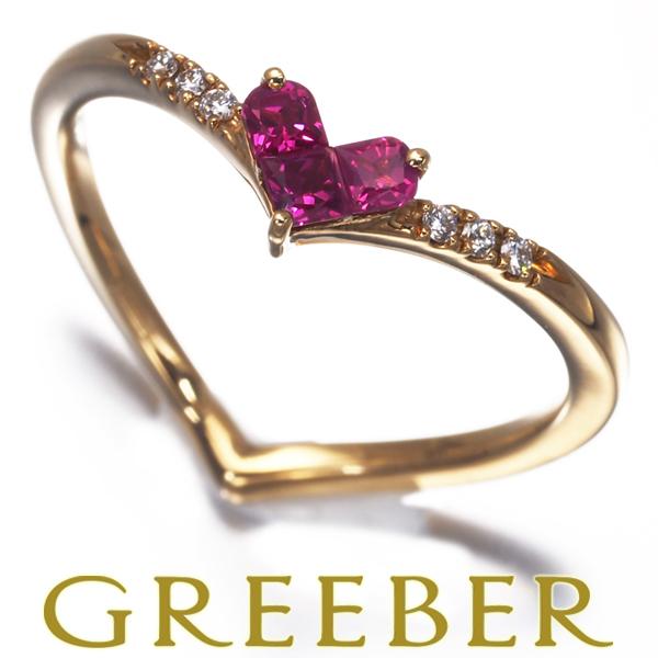 STAR JEWELRY ミステリアスハート　K18　リング　ルビー　ダイヤ STAR JEWELRY（スタージュエリー） リング ルビー 0.15ct ダイヤ