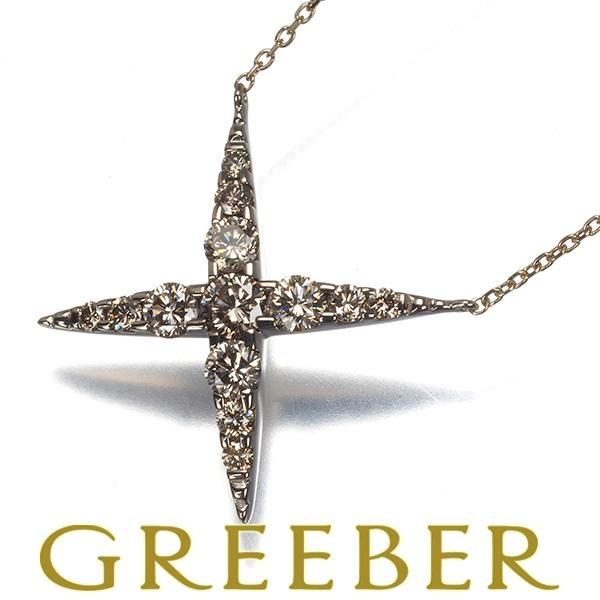 カシケイ K18BGブラウンダイヤモンド 18金 ダイヤ カシケイ ネックレス ブラウンダイヤ ダイヤモンド 1.00ct ネイキッド