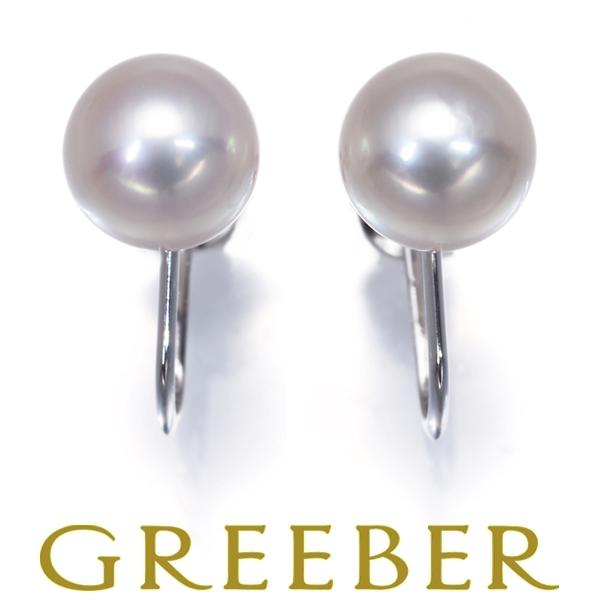 MIKIMOTO（ミキモト） イヤリング パール 真珠 7.7mm 一粒 K18WG BLJ