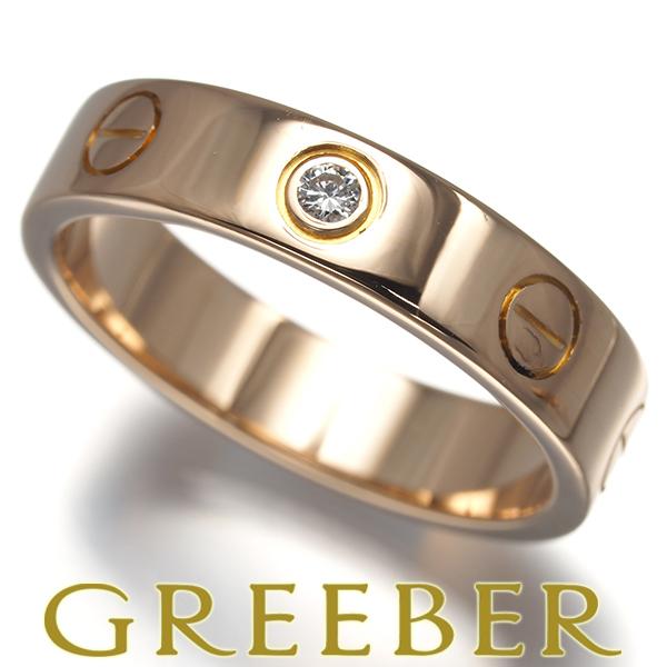 カルティエ　ミニラブリング　イエローゴールド　ダイヤモンド1p 48 Cartier（カルティエ） ミニラブリング ダイヤ ダイヤモンド SM 1P 48