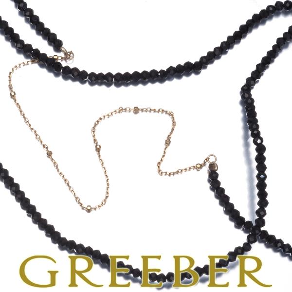 agete（アガット） ネックレス オニキス ロング K10YG BLJ