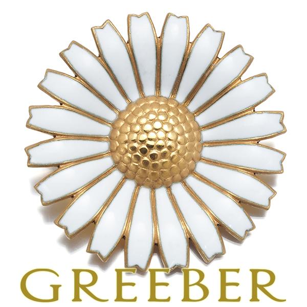ジョージジェンセン　デイジー　ブローチ　フラワー　ホワイト Georg Jensen（ジョージ ジェンセン） ブローチ デイジー フラワー