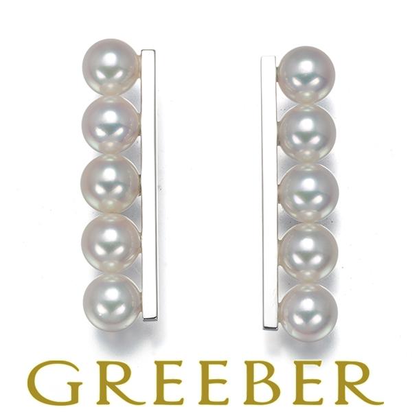 TASAKI（タサキ） ピアス アコヤ真珠 5.4-5.6mm バランスプラス K18WG