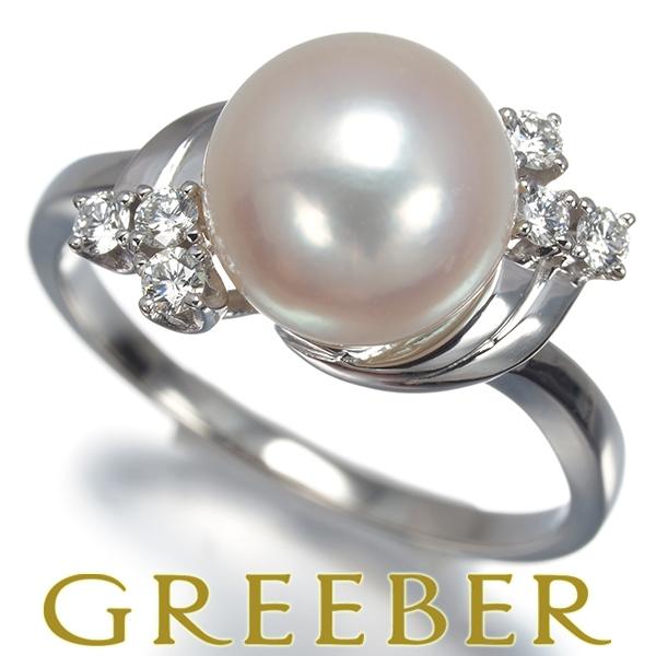 MIKIMOTO（ミキモト） リング パール 真珠 8.6mm ダイヤ ダイヤモンド