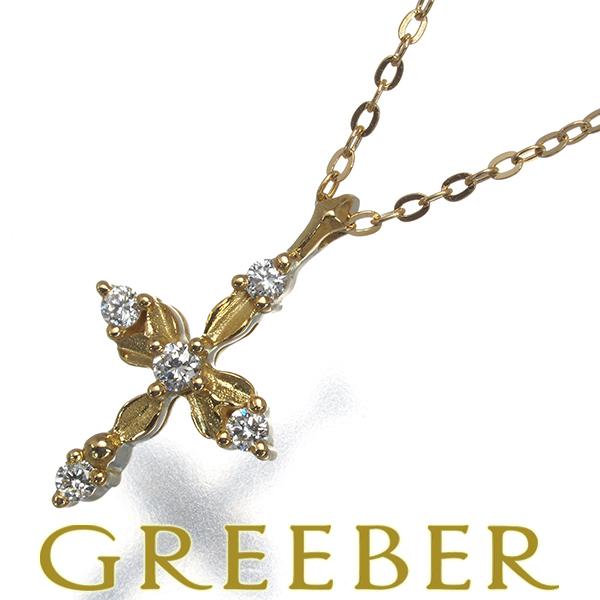 AHKAH（アーカー） ネックレス ダイヤ ダイヤモンド 0.05ct クロス