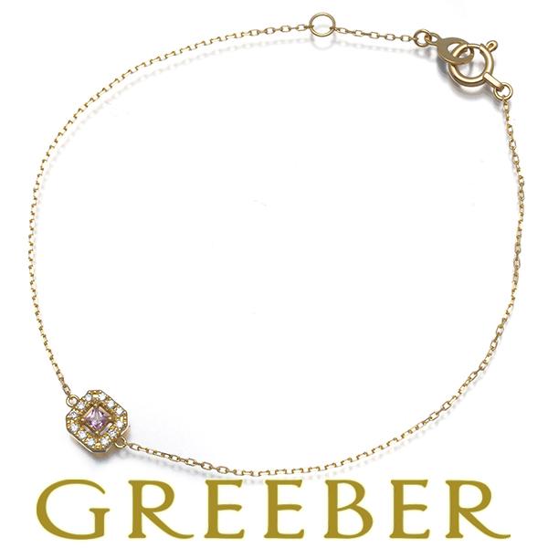 AHKAH（アーカー） ブレスレット ピンクサファイア 0.04ct ダイヤ