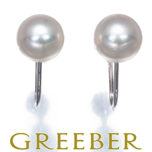 MIKIMOTO（ミキモト） イヤリング パール 真珠 7.3mm 一粒 K14WG BLJ 