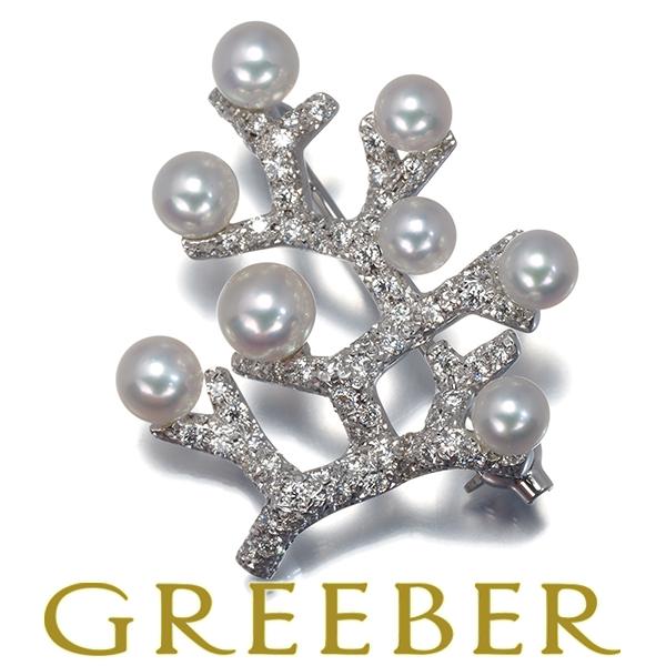 MIKIMOTO（ミキモト） ブローチ ベビーパール 真珠 3.8-4.7mm ダイヤ