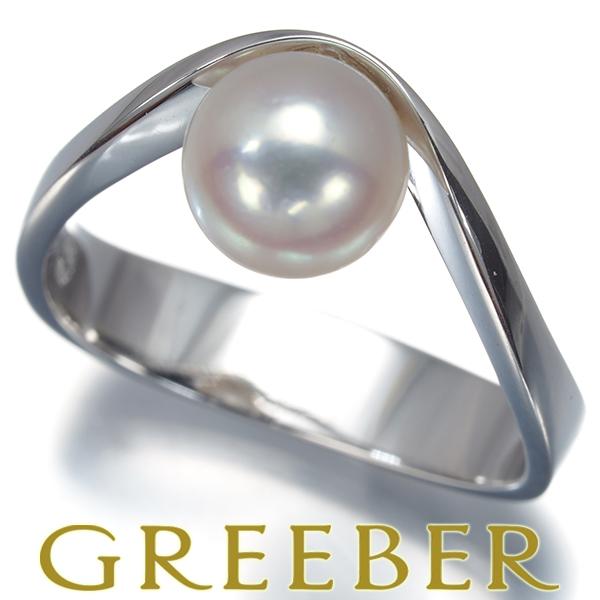 ジョージジェンセン パールリング　WG 難有り コメ兵｜ジョージ ジェンセン アコヤパール リング 9.1mm｜GEORG