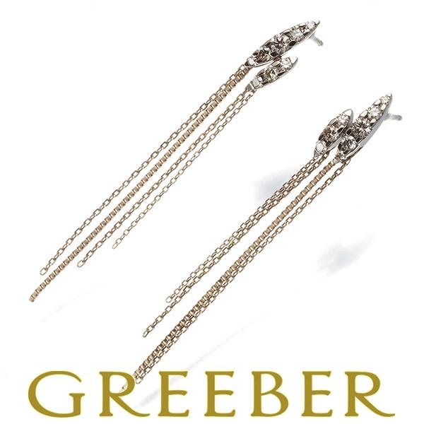 カシケイ ピアス ブラウン ダイヤ ダイヤモンド 0.48ct ネイキッド 