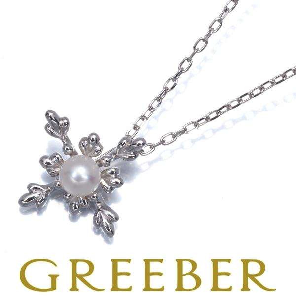 MIKIMOTO（ミキモト） ネックレス ベビー パール 真珠 4.5mm クロス 