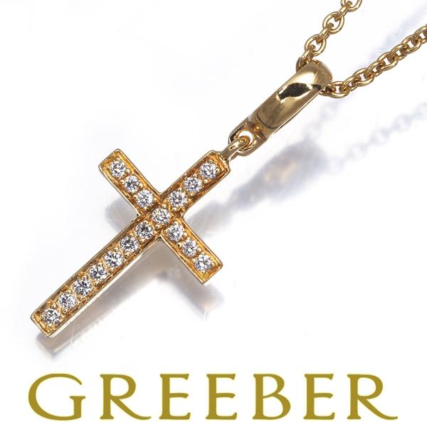 CHAUMET（ショーメ） ネックレス ダイヤ ダイヤモンド クロス K18YG