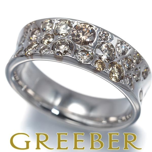 カシケイ リング ダイヤ ダイヤモンド 1.00ct メランジェ 11.5号 K18WG 