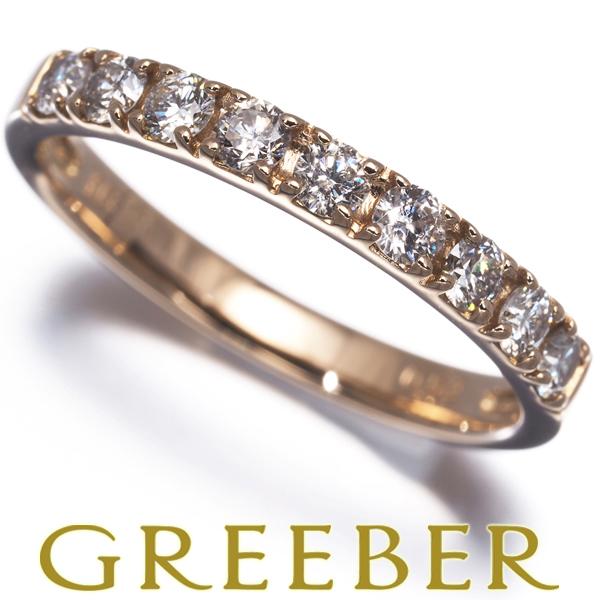 ダイヤ ダイヤモンド 0.52ct 9P リング K18PG 指輪 GENJ : グリーバー