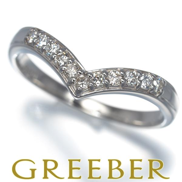 ダイヤ ダイヤモンド 0.20ct Vライン リング Pt900 指輪 GENJ