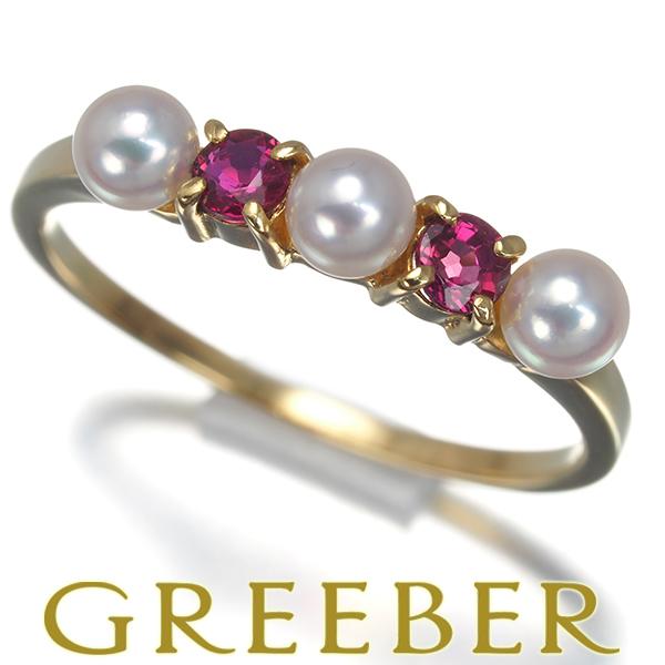 MIKIMOTO（ミキモト） リング ベビー パール 真珠 3.4mm ルビー 10号 