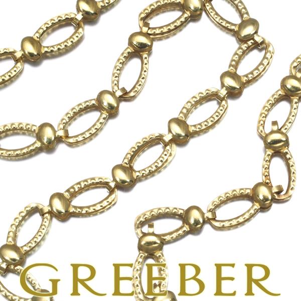 MIKIMOTO（ミキモト） チェーンネックレス オーバルリンク 40cm K18YG 