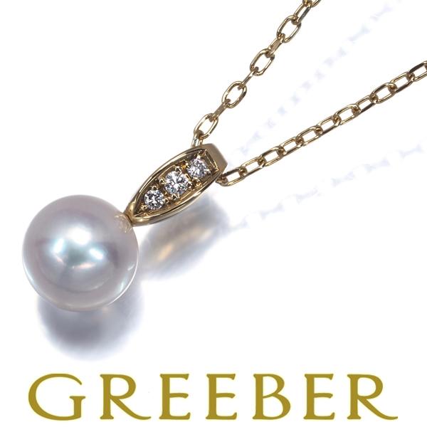 パール　真珠　シルバー　ダイヤモンド　ネックレス MIKIMOTO（ミキモト） ネックレス パール 真珠 7.5mm ダイヤ