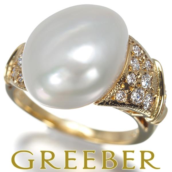 【値下げ】MIKIMOTO 真珠つき　シェル型トラベルラッカーパールクロック MIKIMOTO（ミキモト） リング バロック パール 真珠 14.3mm ダイヤ