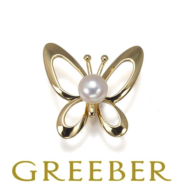MIKIMOTO（ミキモト） ブローチ パール 真珠 5.2mm 蝶 バタフライ