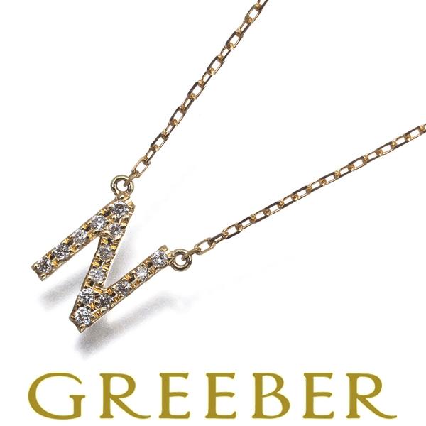 AHKAH（アーカー） ネックレス ダイヤ ダイヤモンド 0.05ct イニシャル 