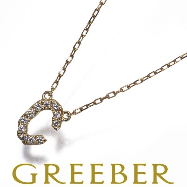 AHKAH（アーカー） ネックレス ダイヤ ダイヤモンド 0.05ct イニシャル 