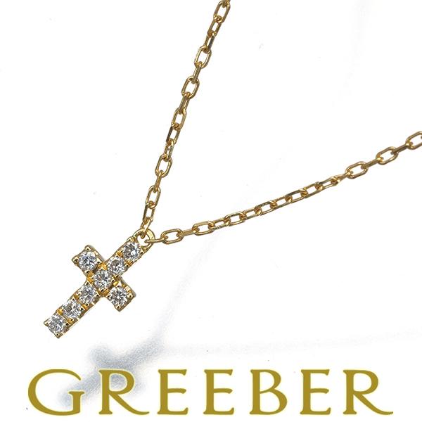 AHKAH（アーカー） ネックレス ダイヤ ダイヤモンド 0.05ct クロス