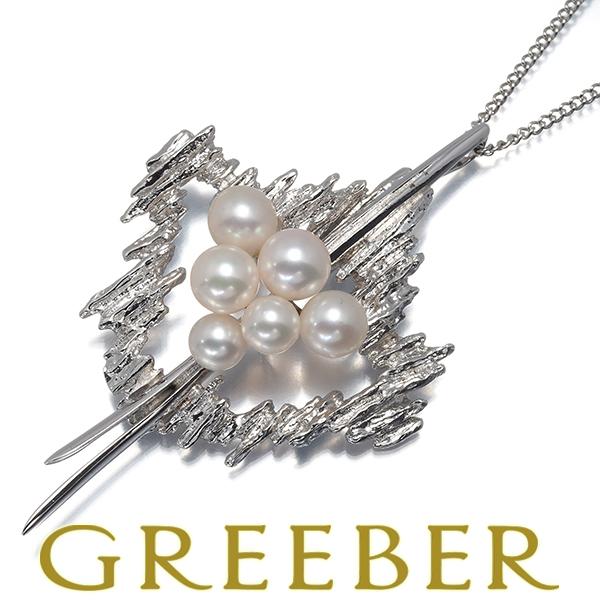 MIKIMOTO（ミキモト） ネックレス パール 真珠 5.2-6.6mm シルバー BLJ 