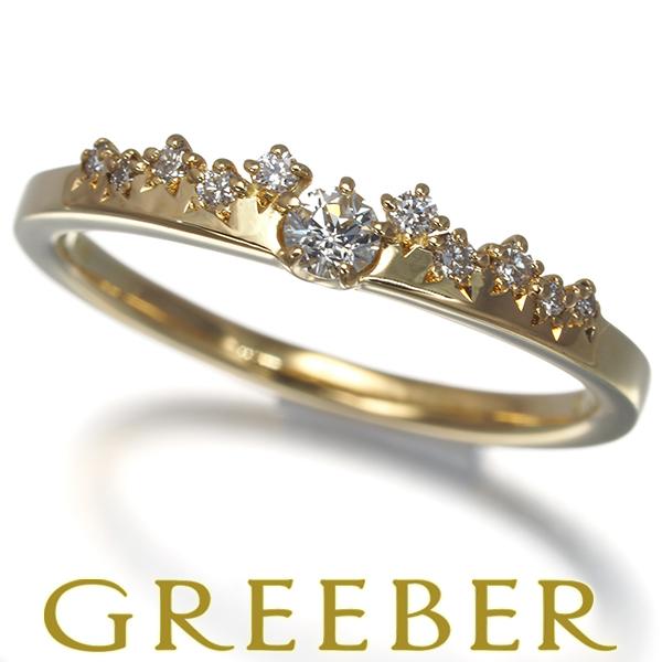 フェスタリア リング ダイヤ ダイヤモンド 0.084ct Wish upon a star 11号 K18YG 指輪 BLJ/GENJ 大幅値下げ品