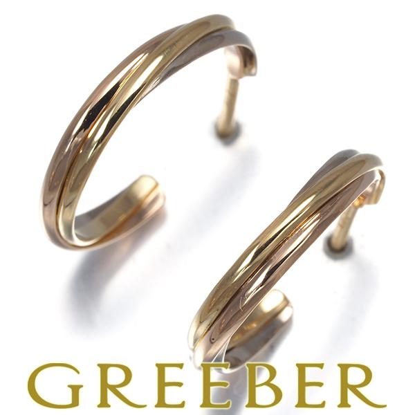 Cartier（カルティエ） トリニティ ピアス スリーカラー フープ K18YG