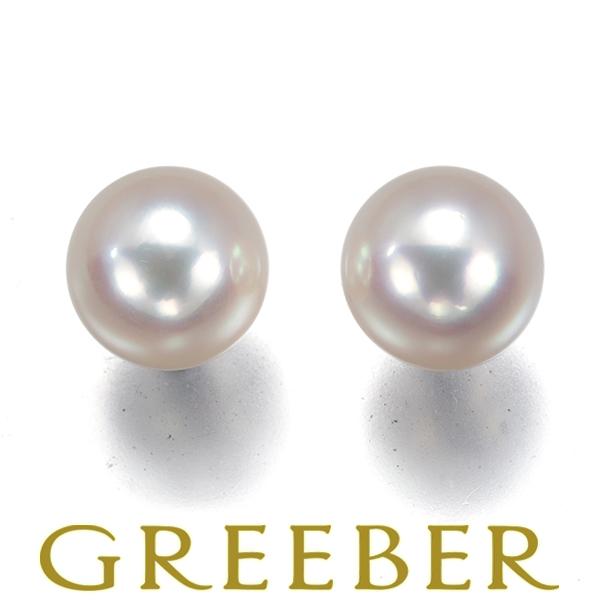 【美品】MIKIMOTO 一粒パールピアス　K18WG 約5㎜ MIKIMOTO（ミキモト） ピアス パール 真珠 8.0mm 一粒 K18WG BLJ