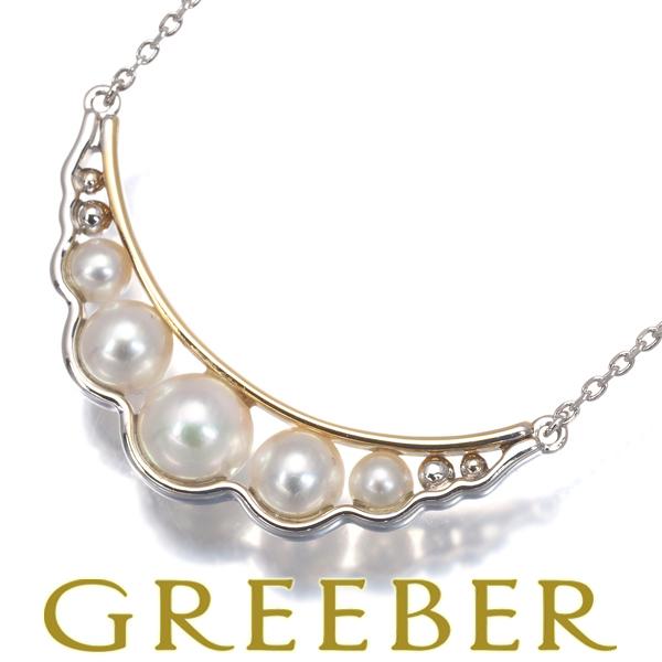TASAKI タサキ ネックレス パール 真珠 3.1-5.6mm リキッドスカルプチャー K18YG/WG BLJ
