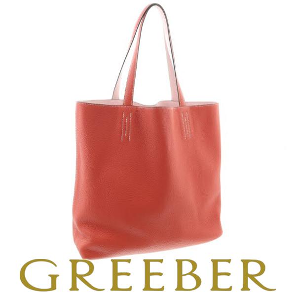 エルメス ドゥブルセンス35 リバーシブル トートバッグ ルージュピボワンヌ ローズサクラ T刻印 箱 Bsk 530 グリーバー 通販 Yahoo ショッピング