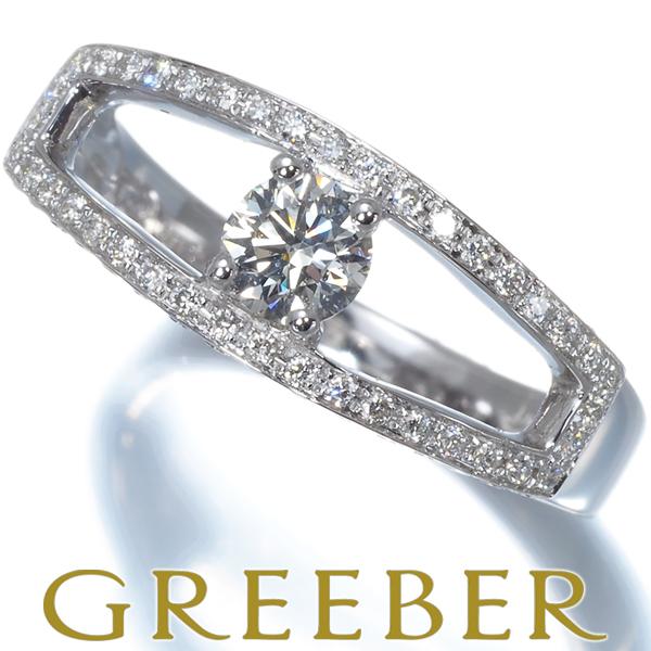 K18Pt900 天然ダイヤモンドリング D0.055ct サイズ11.5号-