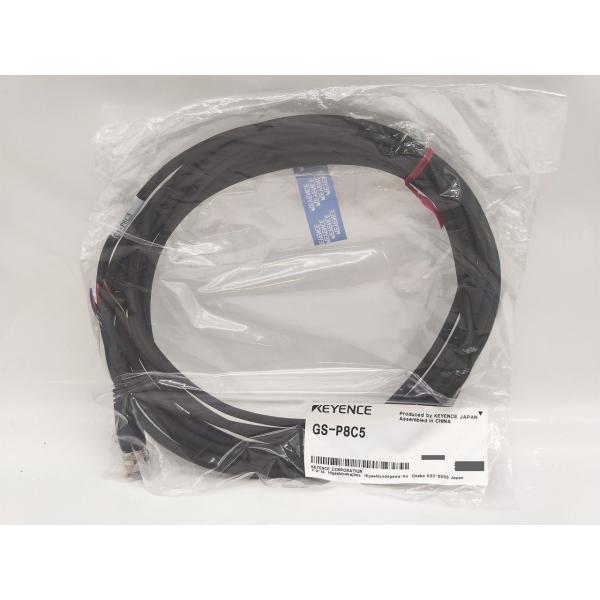 【新品未使用】KEYENCE GS-P8C5 ３本 M12 connector type Standard cable Standard type (8-pin) 5 m - GS