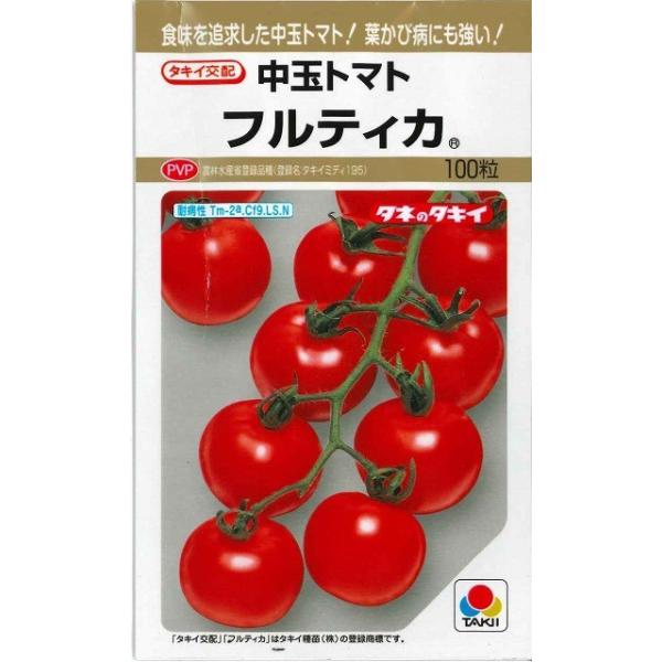 トマト 中玉トマト フルティカ 100粒 タキイ交配 :1920:グリーンロフト トマト 中玉トマト フルティカ 100粒 タキイ交配 :1920:グリーンロフト