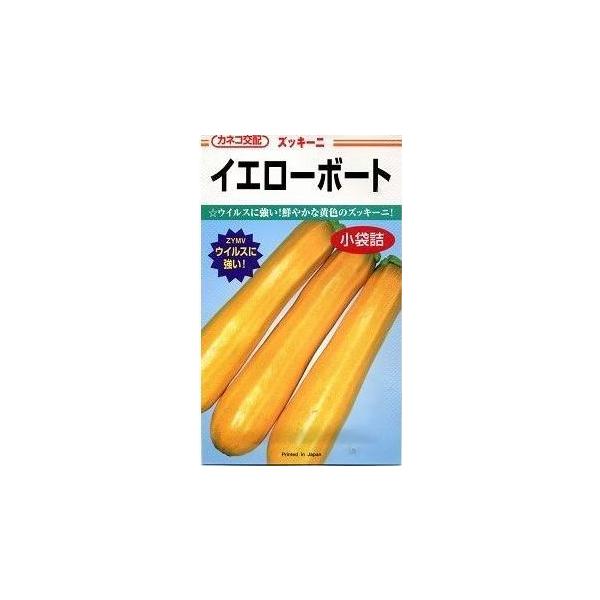 野菜種　ズッキーニ　イエローボート鮮やかな黄色のズッキーニです。種・苗・農業資材品揃え豊富！農家さん御用達のお店　グリーンロフトネモト