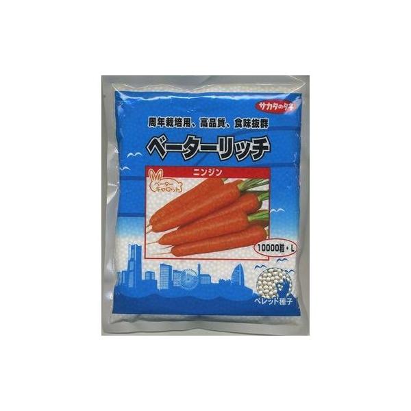 野菜種　人参　ベーターリッチ　Ｌサイズ　健康によいベーターカロテンを豊富に含み、甘みが強く、くさみの少ないおいしいニンジンです種・苗・農業資材品揃え豊富！農家さん御用達のお店　グリーンロフトネモト