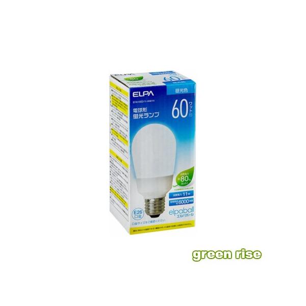 ELPA 60W LED電球 EFA15ED/11-A061H 10個入り2箱 Amazon | EFA15ED/11-A061-2P 電球形蛍光ランプ 昼光色 E26口金
