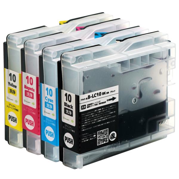 ブラザー工業 ブラザー LC10 (BK/C/M/Y) 4色セット用 洗浄カートリッジ