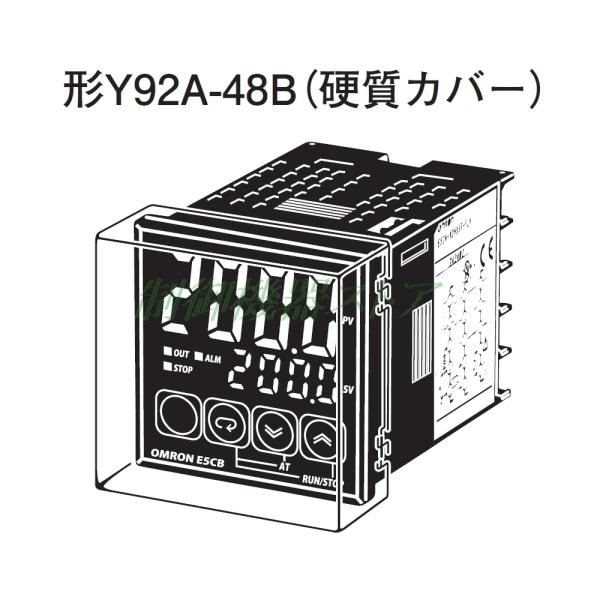 [商品コード]：382-22[メーカー]：オムロン[適用商品]：E5CB温度調節器[商 品 名]：フロント硬質カバー[本体形式]：Y92A-48B[材　　質]：硬質プラスチック・ちり,ほこりからセット部を保護します。・設定値のズレを未然に防...
