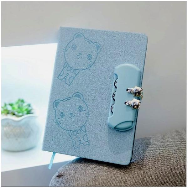 小さな 鍵付き 日記帳 ノート ミニ サイズ 猫 ねこ ネコ ブルー Buyee 日本代购平台 产品购物网站大全 Buyee一站式代购 Bot Online